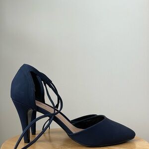 Elegant Navy Blue Women's Heels